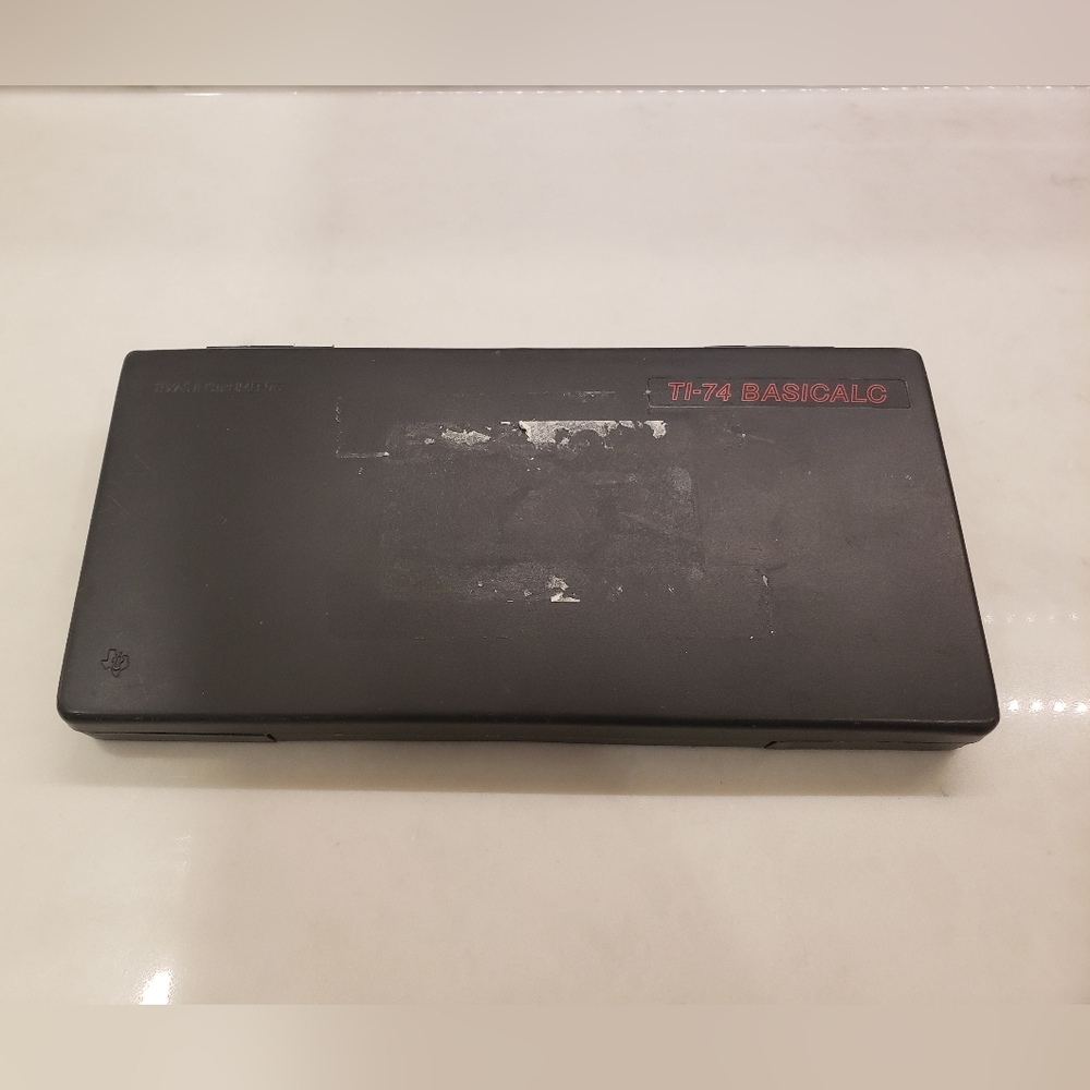 Texas Instruments TI-74 BASICALC Calculator with Outer Case 1985